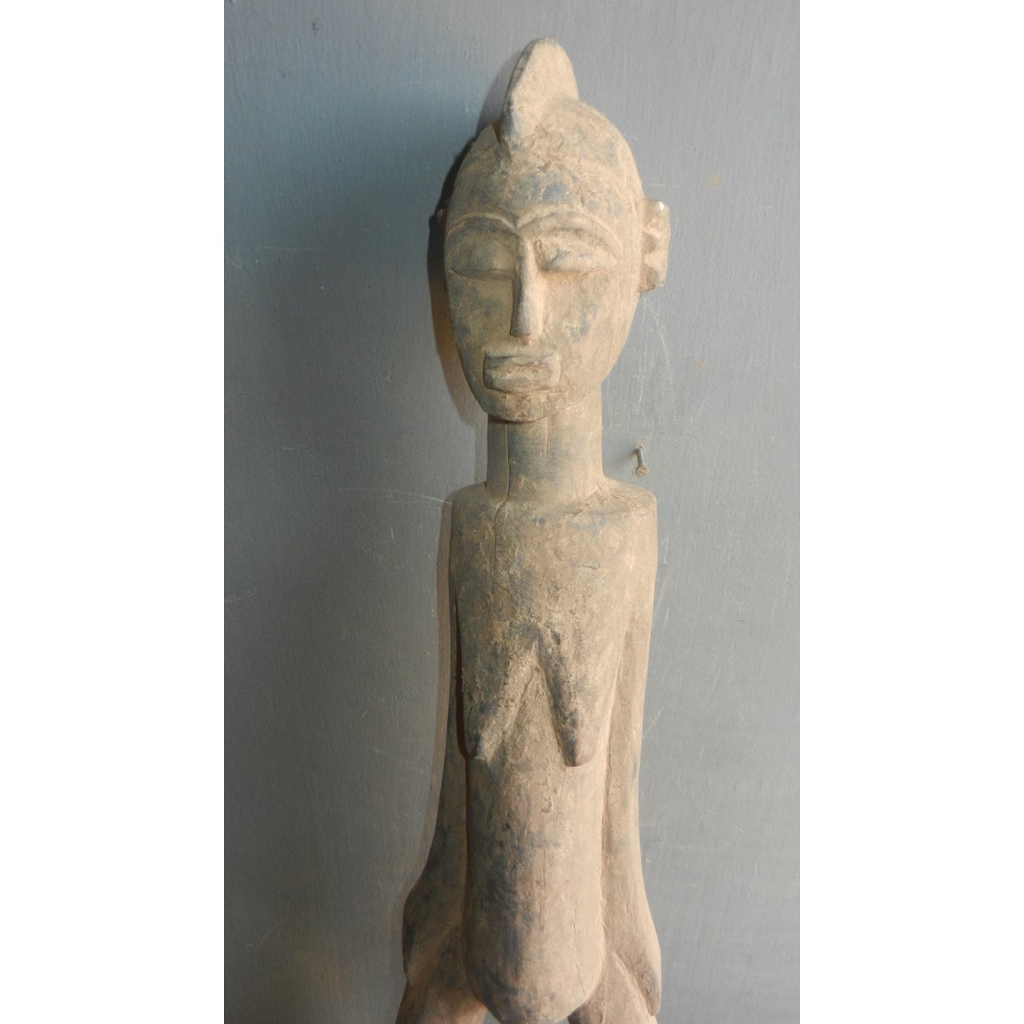 Lobi Bateba Wooden Statue - 79 cm Tall, Authentic African Tribal Art