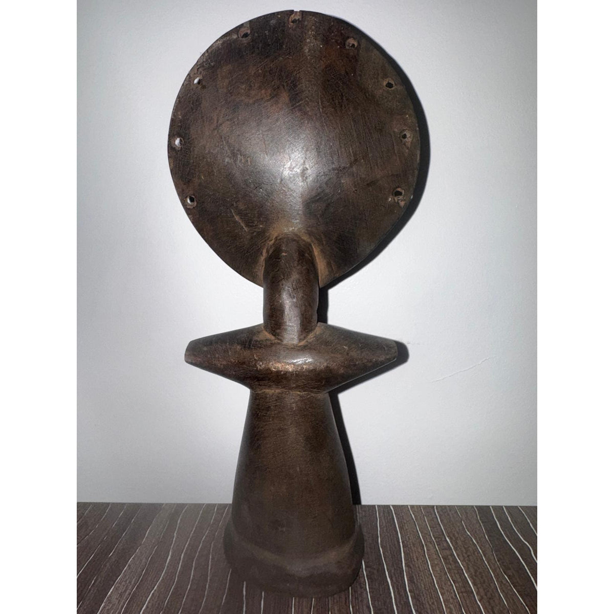 Asante Akua'ba Fertility Doll — Hand-Carved Wood Sculpture, Ghana