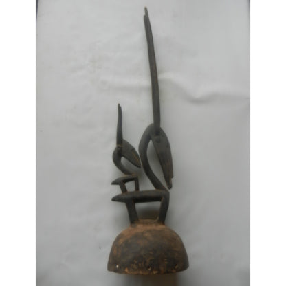 Bamana Chiwara (Ci Wara) Headdress – Mali, Carved Wood, Vertical Style, 106 Cm