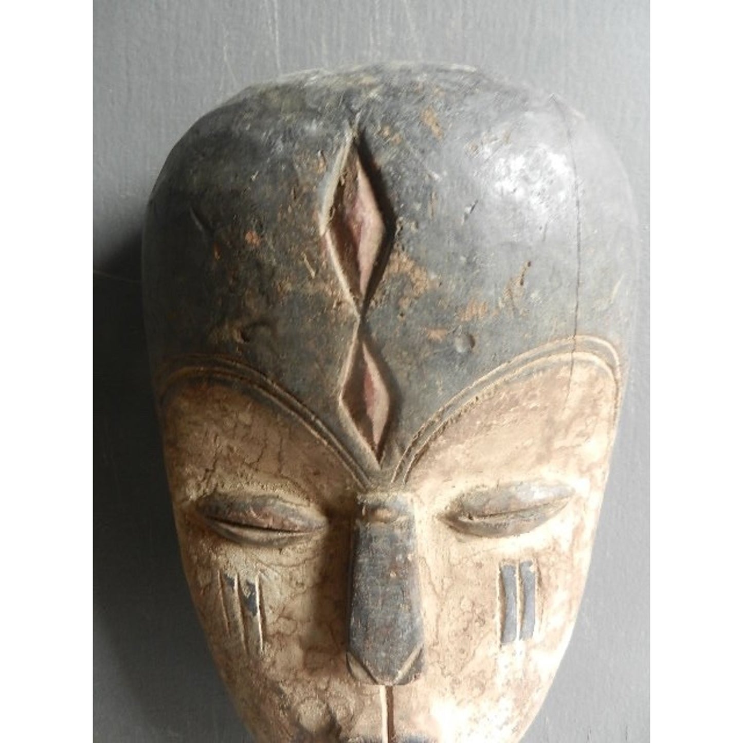 Songo Mask - Original African Tribal Art - Democratic Republic of Congo