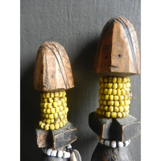 Benji Couple Doll Congo African tribal figures