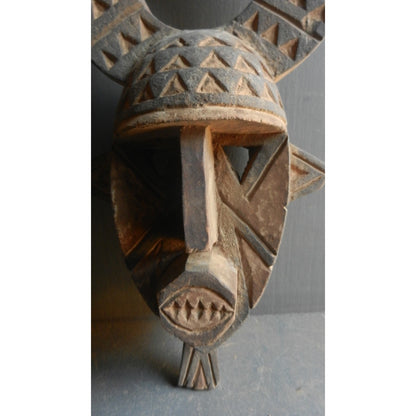 Bobo Fing Plank Mask - Original African Tribal Art from Burkina Faso (76 cm)