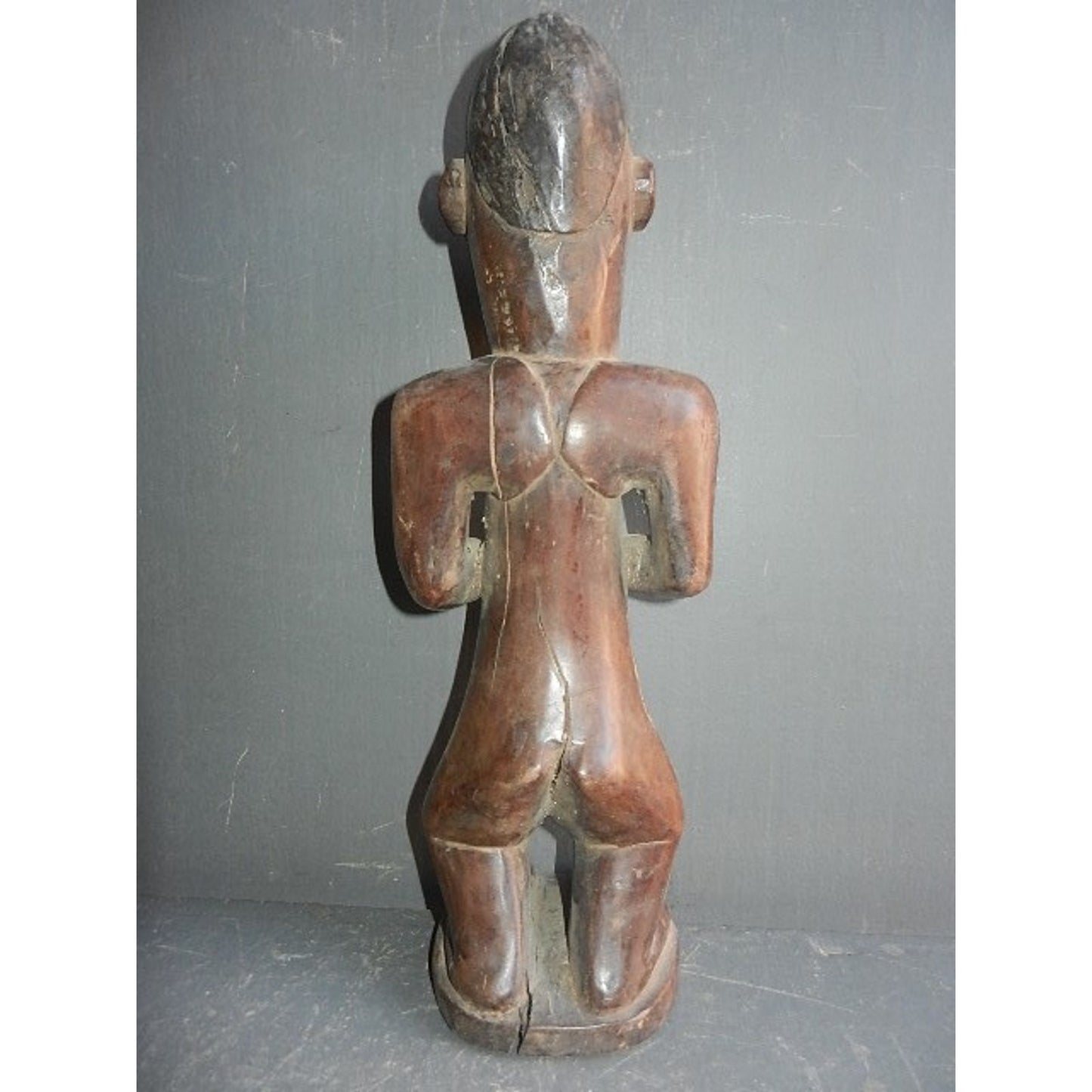 Authentic Bembe Maternity Statue | African Tribal Art | DR Congo | 34 cm Tall