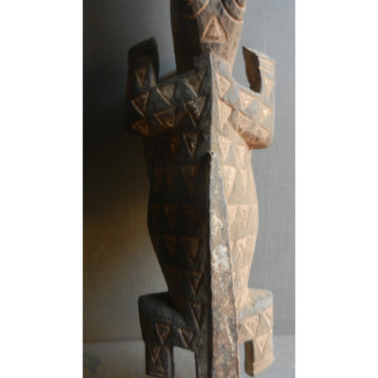 Bobo Fing Crocodile Mask - Authentic African Tribal Art from Burkina Faso
