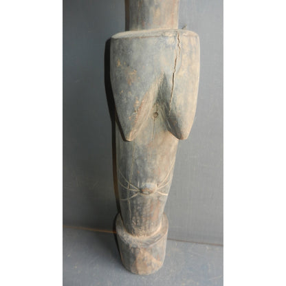 Giant Mossi Biiga Doll | Hand-Carved Wooden Tribal Art | Burkina Faso | 92 cm