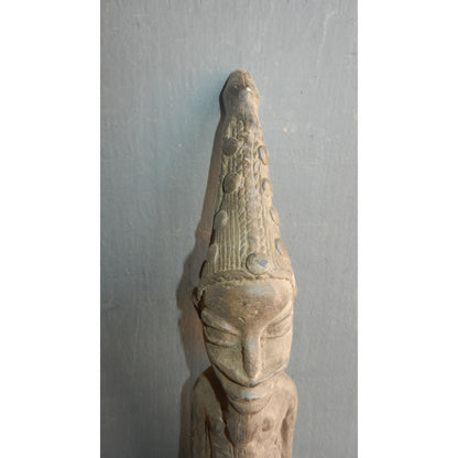 Lobi Cast Brass Standing Figure — Burkina Faso