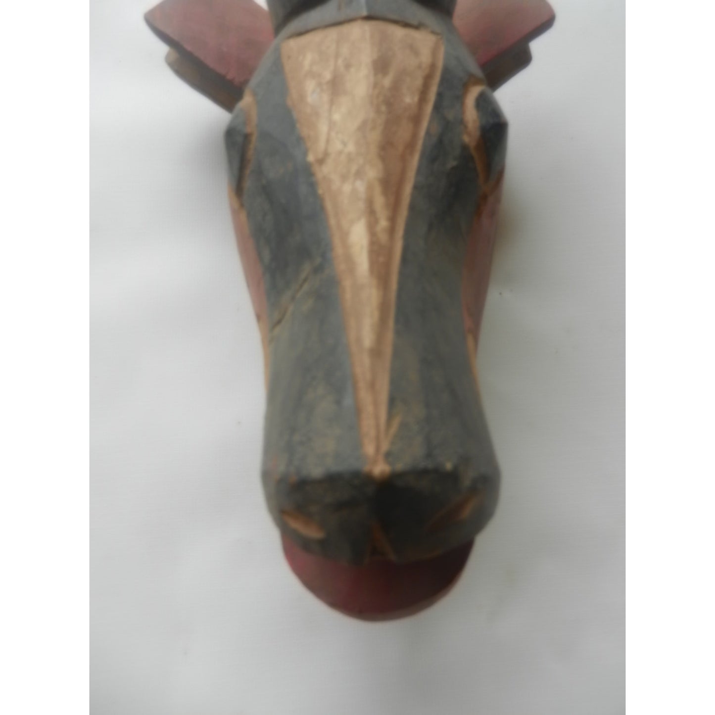 Bobo (Bwa) Antelope Mask – Burkina Faso, Painted Carved Wood, 45 Cm