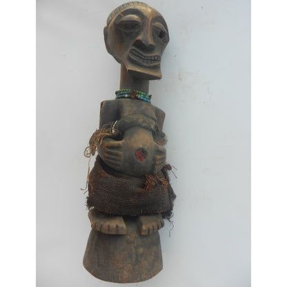 Songye Nkisi Statue, Authentic African Tribal Art DR Congo