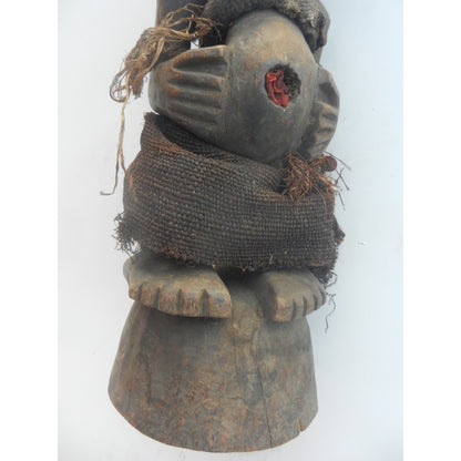 Songye Nkisi Statue, Authentic African Tribal Art DR Congo