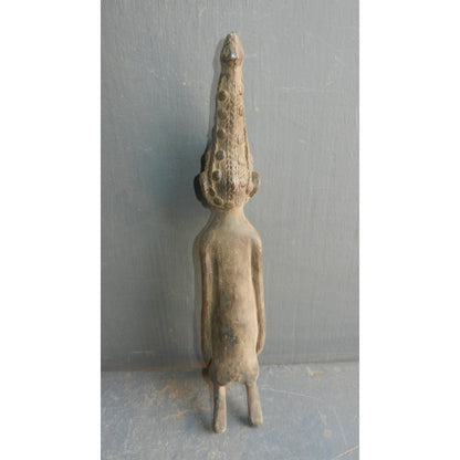 Lobi Cast Brass Standing Figure — Burkina Faso