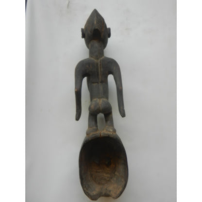 Mossi Nuna Plank Mask with Standing Figure — Burkina Faso