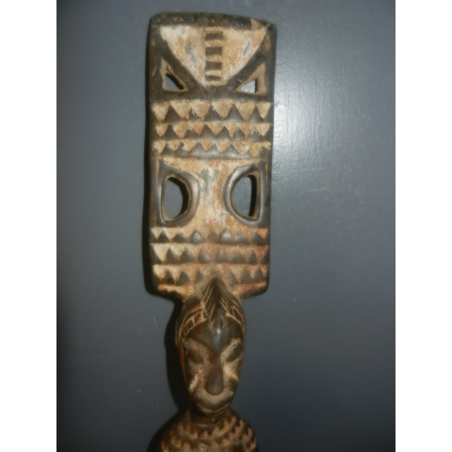 Mossi Karanga Plank Mask - Hand-Carved Tribal African Art Burkina Faso