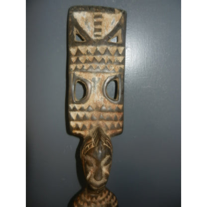 Mossi Karanga Plank Mask - Hand-Carved Tribal African Art Burkina Faso