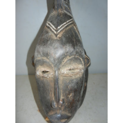 Baule-Style Carved Wood Mask — West Africa