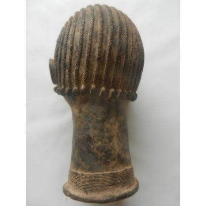 Benin-Style Bronze Head – Nigeria, Cast Metal