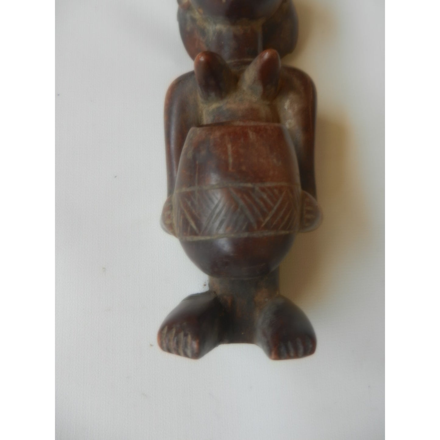 Luba Bowl Bearer Mboko Wooden Figure