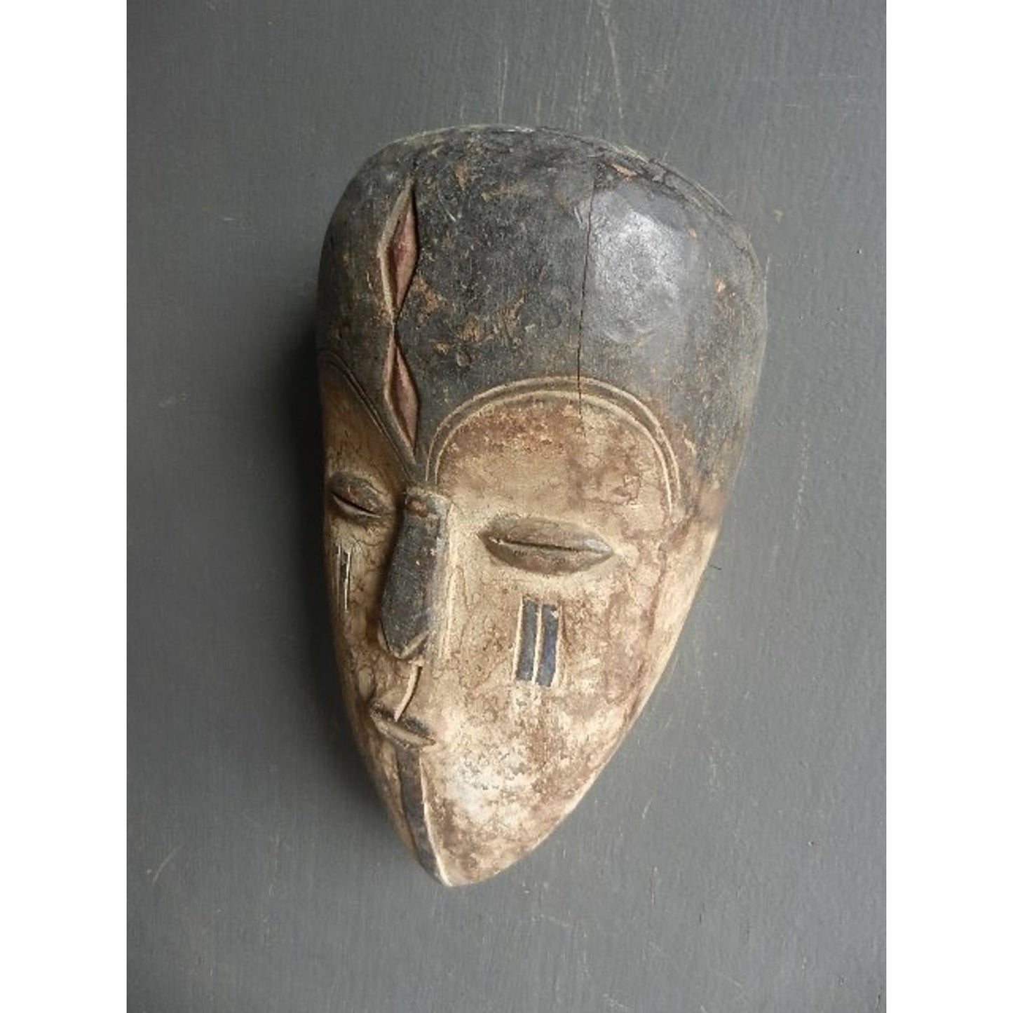 Songo Mask - Original African Tribal Art - Democratic Republic of Congo