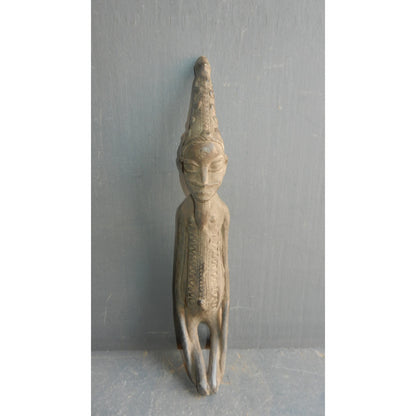 Lobi Cast Brass Standing Figure — Burkina Faso