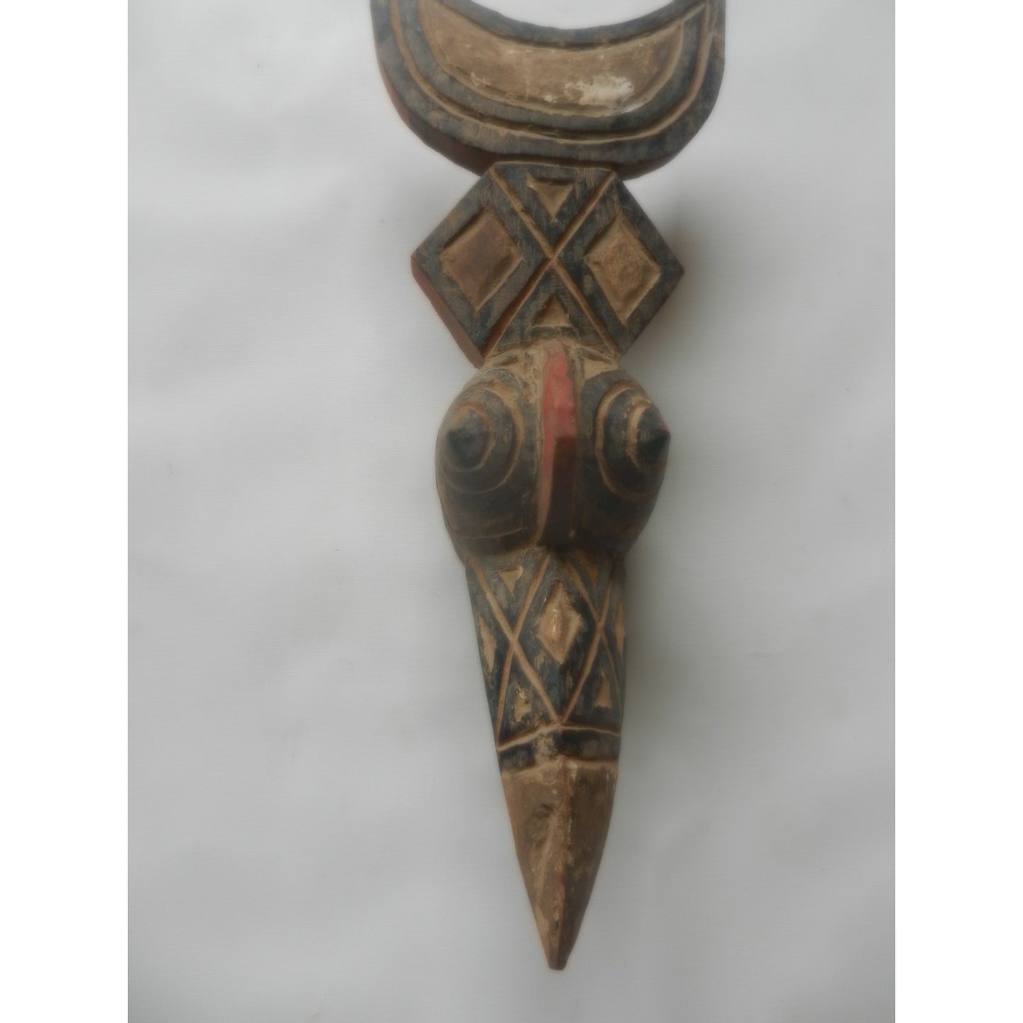 Nuna (Gurunsi) Polychrome Mask – Burkina Faso, Carved Wood