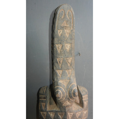Bobo Fing Crocodile Mask - Authentic African Tribal Art from Burkina Faso