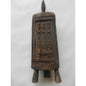 Dogon Carved Wood Treasury Chest – Mali, Hinged Lid With Ancestor Figures