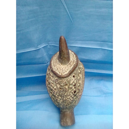 Bamum Bronze Ceremonial Object – Cameroon Grassfields, Incised Clay