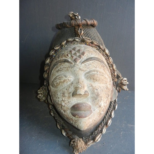 Punu Mukuyi Ancestor Mask - African Tribal Art, Gabon