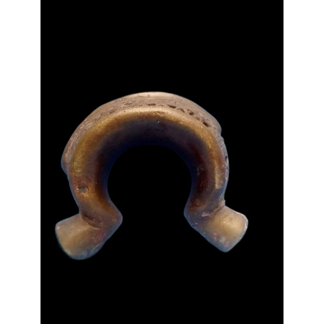 Ife-Style Cast Bronze Bracelet – Nigeria, Perforated Cuff