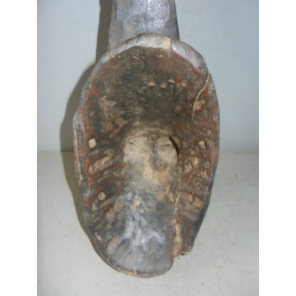 Baule-Style Carved Wood Mask — West Africa