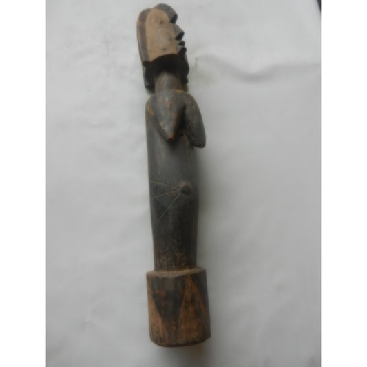 Tall Mossi Biiga Figure – Burkina Faso, Carved Wood (94 Cm)