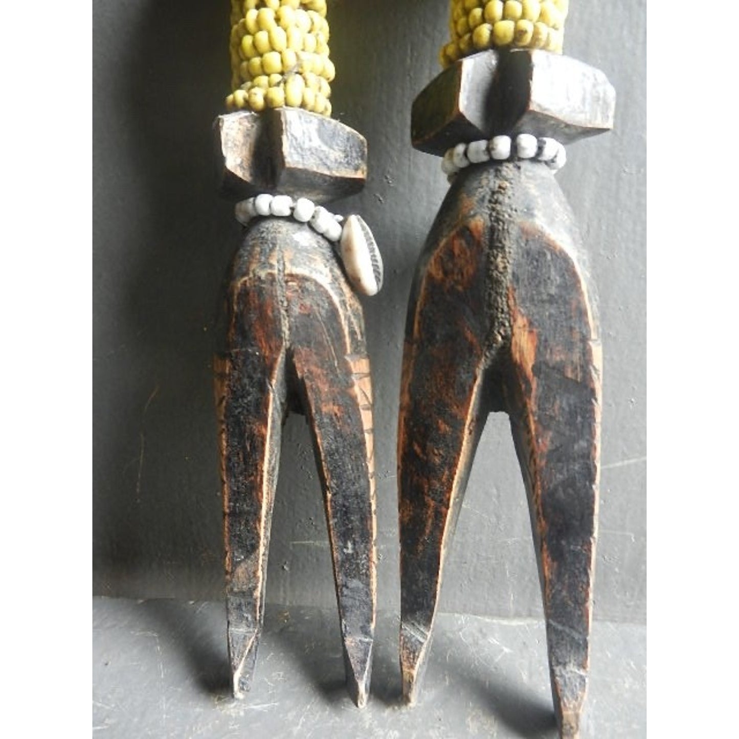 Benji Couple Doll Congo African tribal figures