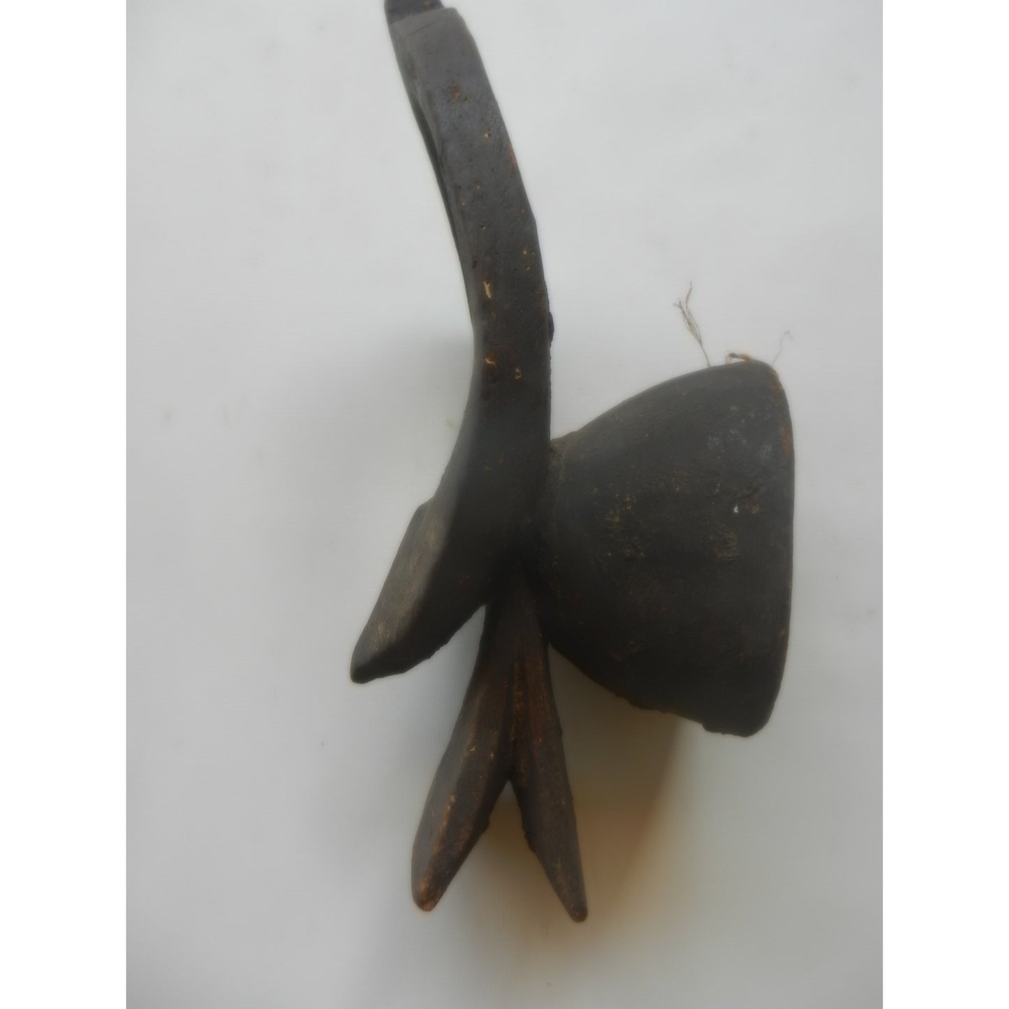 Carved Wood Bird-Form Mask Crest — Bwa/Bobo Peoples, Burkina Faso