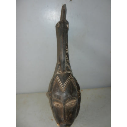 Baule-Style Carved Wood Mask — West Africa