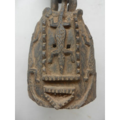 Original Dogon Carved Shutter Panel with Ancestor Figure — Mali