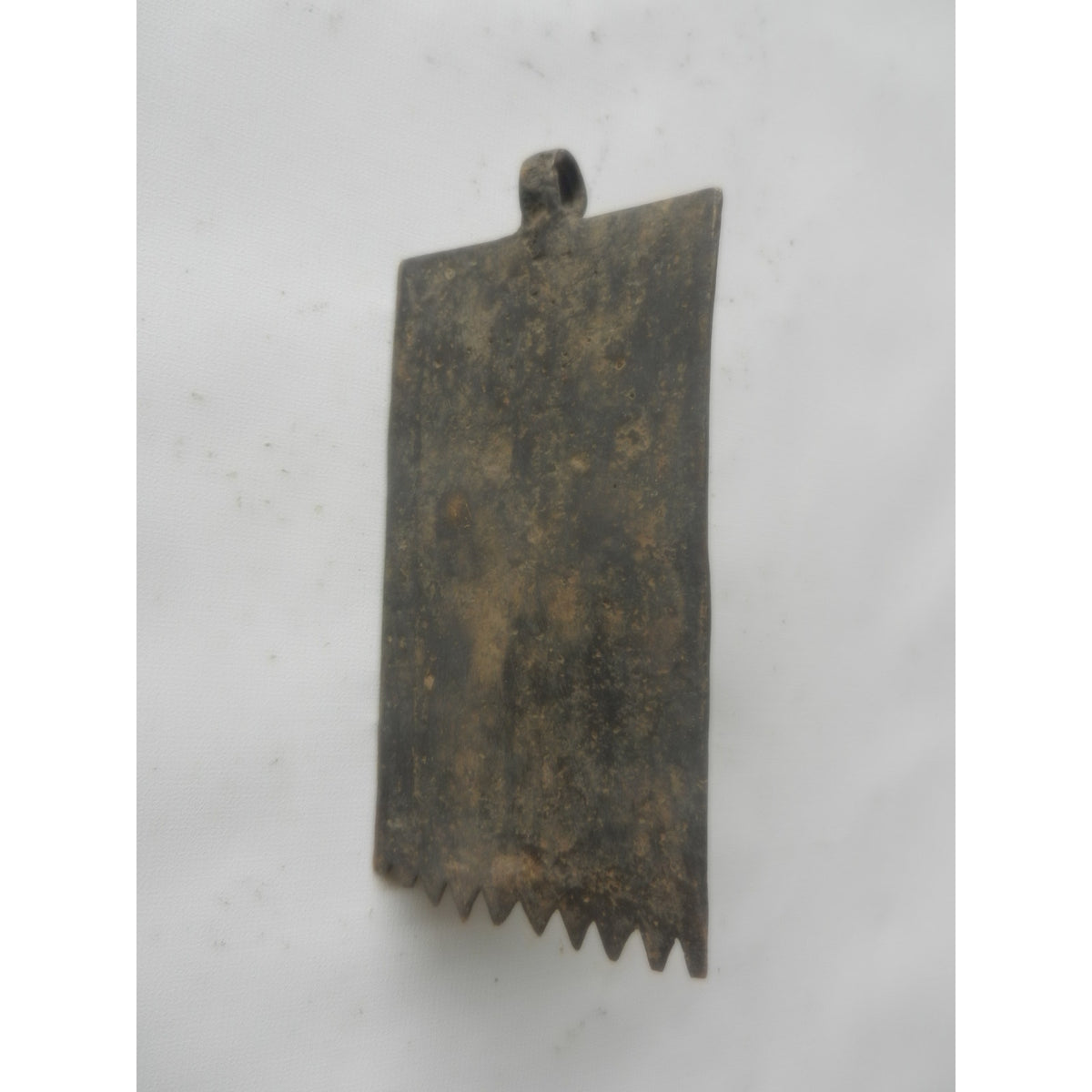 Cast Bronze Pectoral Pendant With Ram'S Heads — West Africa Tribal Art