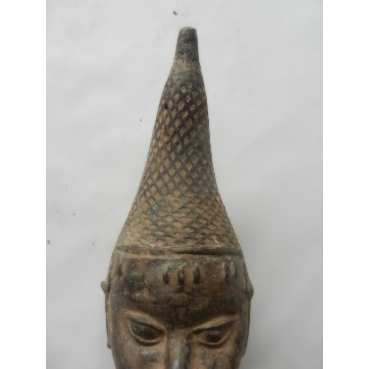 Ife/Benin-Style Commemorative Bronze Head – Nigeria, Cast Metal