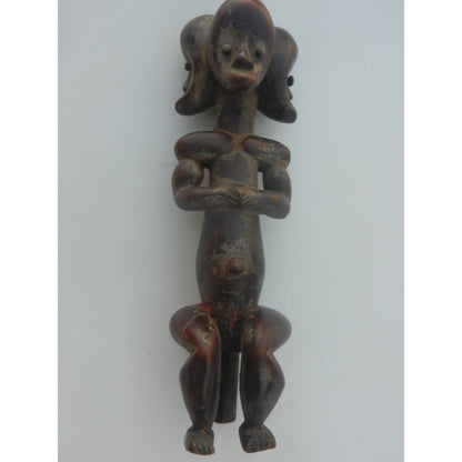 Lega Triple Face Statue – Authentic Congolese African Art