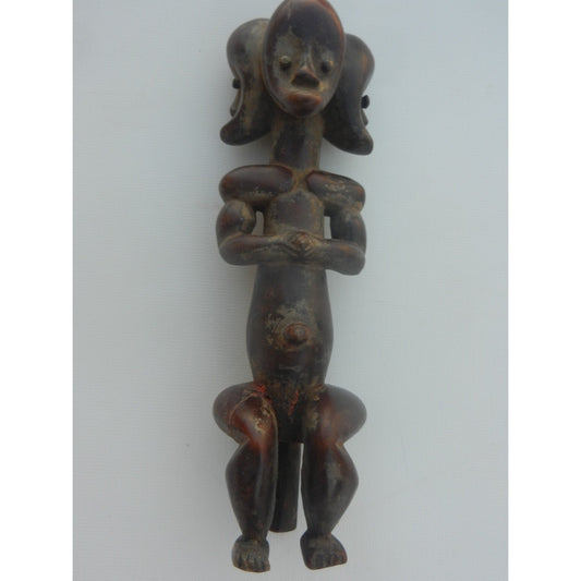 Lega Triple Face Statue – Authentic Congolese African Art