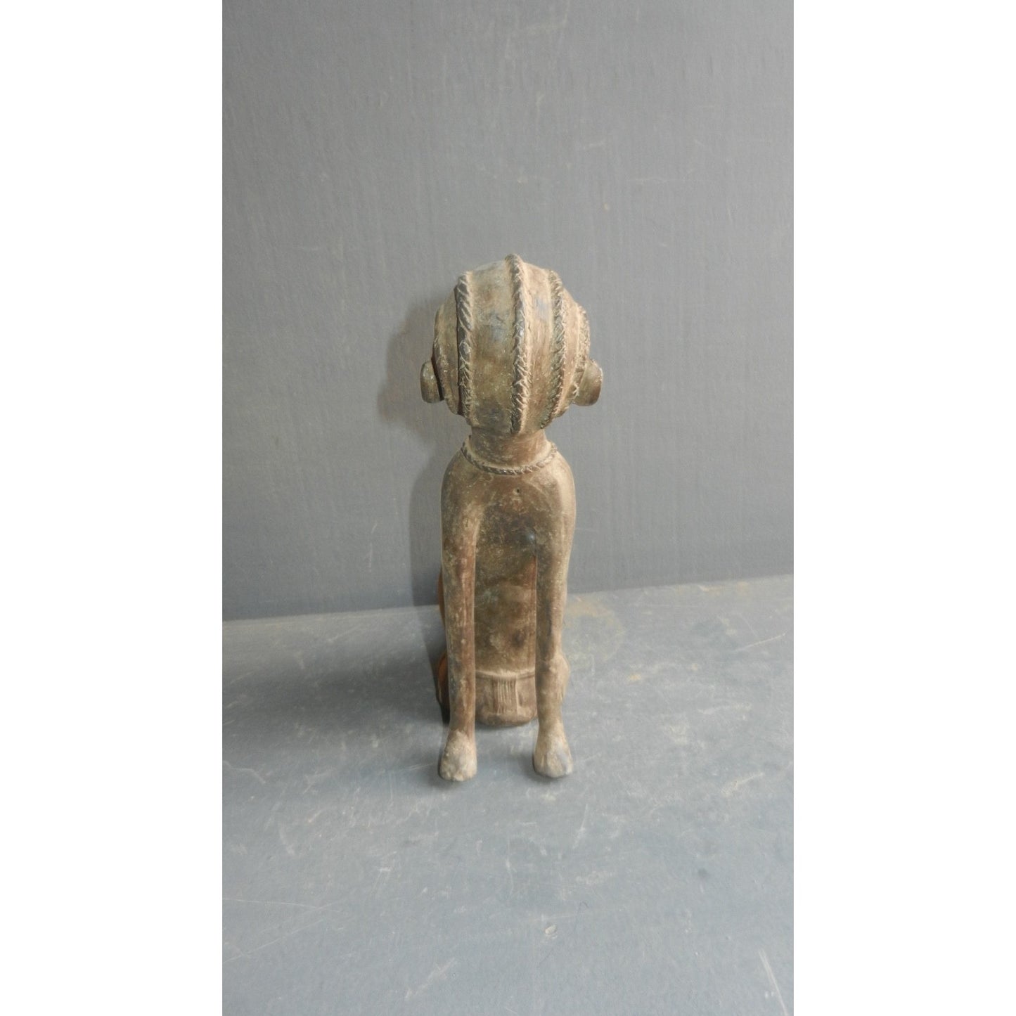 Lobi Maternity Head Bronze Figure - Authentic African Tribal Art