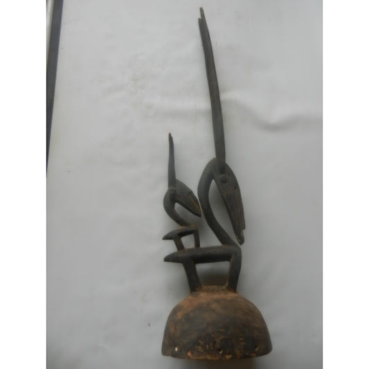 Bamana Chiwara (Ci Wara) Headdress – Mali, Carved Wood, Vertical Style, 106 Cm