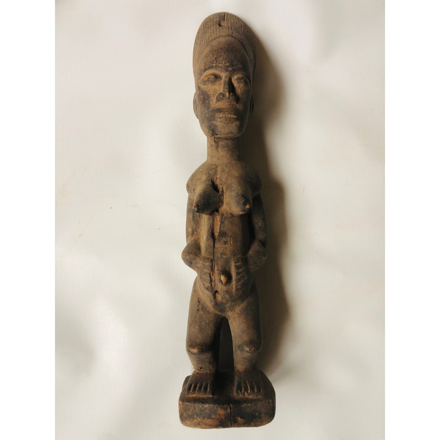 Vintage Baule Female Spirit Figure (Côte d'Ivoire) – African tribal art
