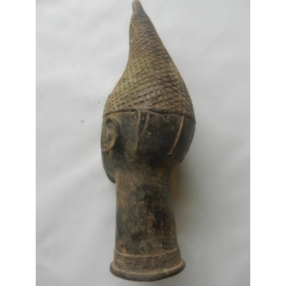 Ife/Benin-Style Commemorative Bronze Head – Nigeria, Cast Metal