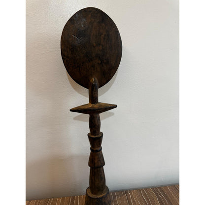 Akuaba-Style Fertility Figure – Asante (Akan), Ghana, Carved Wood, 19 In