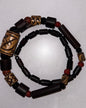 Ghanaian Bamboo and Carved Bead Necklace – Mixed Bead Strand, 1–3 cm Beads