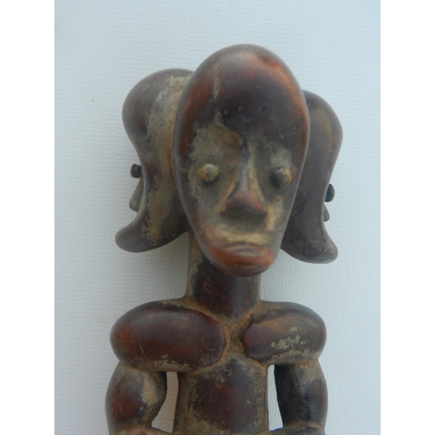 Lega Triple Face Statue – Authentic Congolese African Art