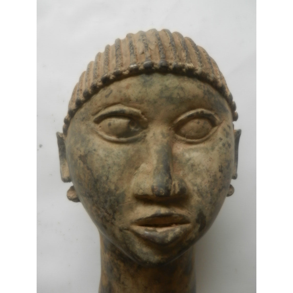 Benin-Style Bronze Head – Nigeria, Cast Metal