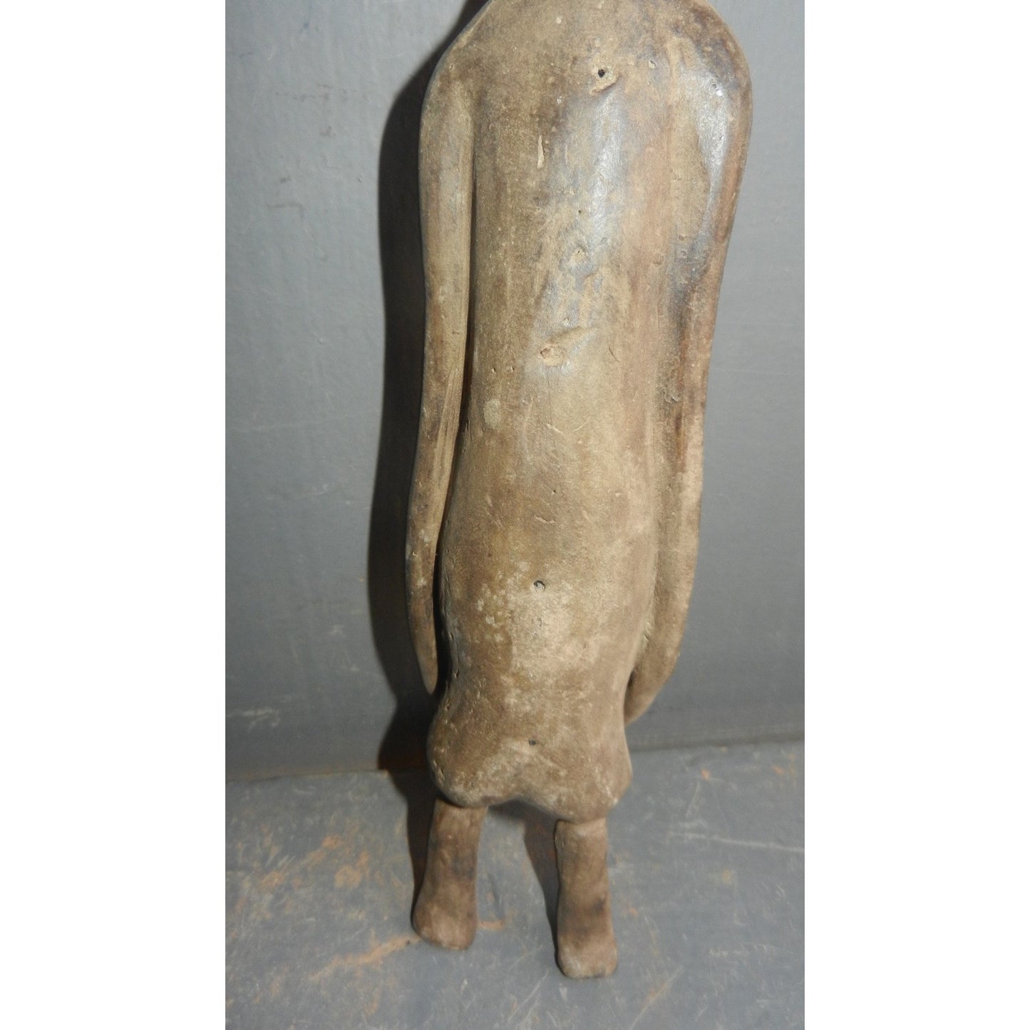 Lobi Female Head Bronze Figure - Authentic African Tribal Art