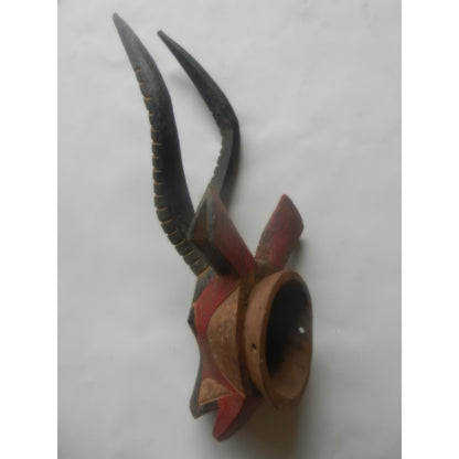 Bobo (Bwa) Antelope Mask – Burkina Faso, Painted Carved Wood, 45 Cm