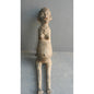 Lobi Maternity Head Bronze Figure - Authentic African Tribal Art