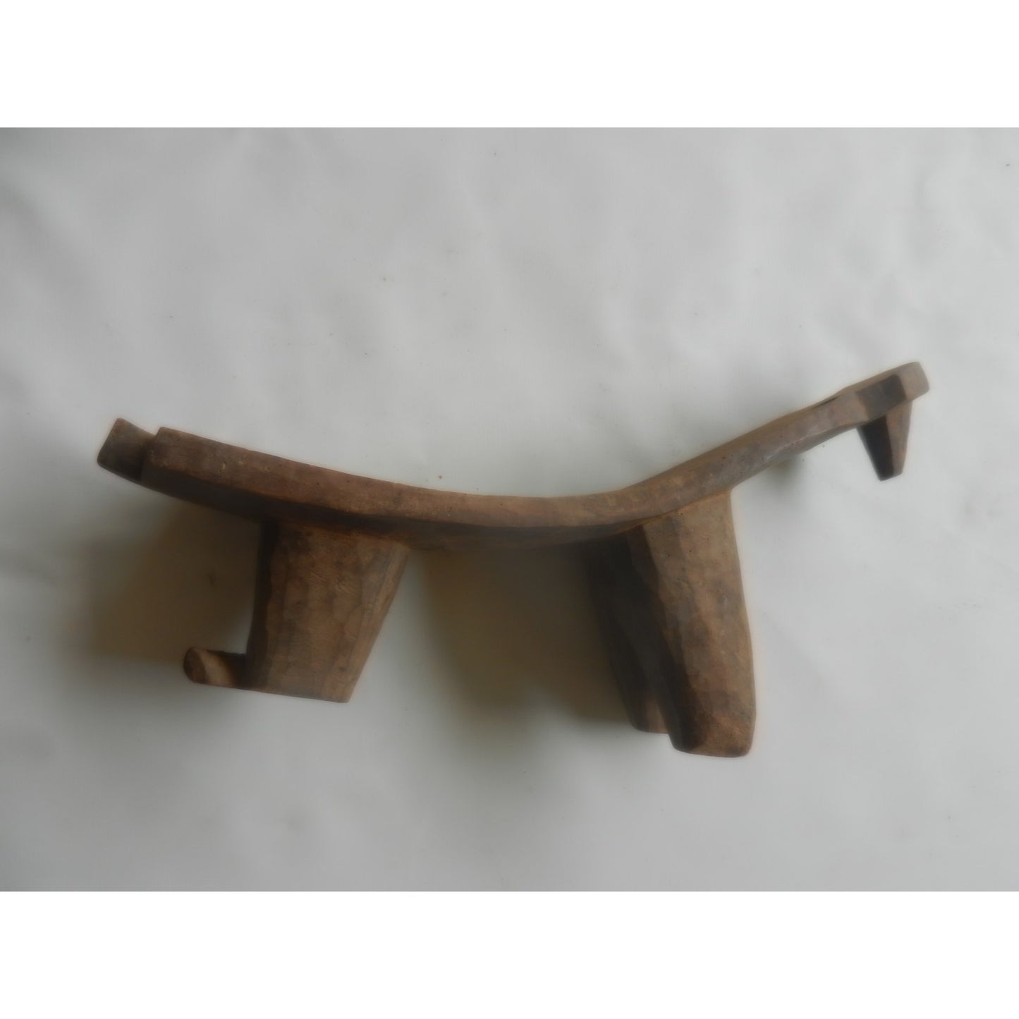 Carved Wood Headrest – Burkina Faso Region (Lobi-Gan Attribution), 28 X 12 Cm